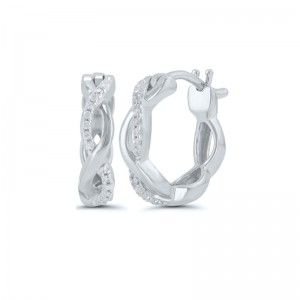 Diamond Infinity Earrings
